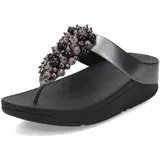 FitFlop Damen Fino Bauble-Bead Toe-Post Sandale, Pewter Black, 41 EU