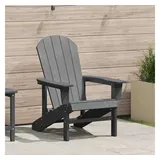 vidaXL Adirondack-Stuhl Gartenstuhl 82 x 74 x 90 cm hellgrau