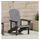 vidaXL Adirondack-Stuhl Gartenstuhl 82 x 74 x 90 cm hellgrau