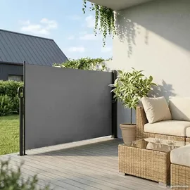 vidaXL Seitenmarkise 180 x 300 cm grau Polyester