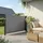 vidaXL Seitenmarkise 180 x 300 cm grau Polyester