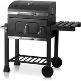 ACTIVA Angular Grill Guss Grillwagen Holzkohlegrill Grill Barbecue Edelstahl Holzkohle Grillwagen Edelstahlgrill Holzkohle Edelstahl Grill Griller groß Kohle Grillwagen Kleiner Grill Barbecue Grill