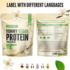 Vit4ever Yummy Vegan Protein Vanille Shake 908 g