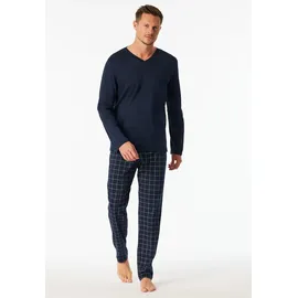 SCHIESSER Pyjama Fine Interlock Blau 98
