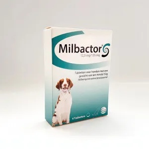 Milbactor Ontwormingsmiddel hond vanaf 5 kg  8 tabletten