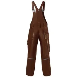 Fortis Latzhose 24, braun/beige,Gr.58