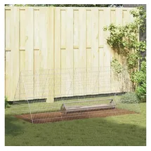 vidaXL Hühnerstall 215 x 100 x 85 cm silber