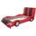 MCW Kinderbett E14 Auto 100 x 190 cm Holz Kunstleder schwarz-rot