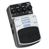 Behringer DR600 Digital Reverb Effektpedal, Silber,
