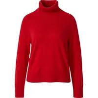 s.Oliver Rollkragenpullover mit seitlichem Knopf-Detail Rot 4XL