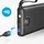 VEGER C10 10000 mAh, Lithium Polymer (LiPo), 10 000mAh (Micro + Typ C + iPhone) Ladekabel Schwarz - Schwarz