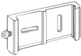 Wall bracket for single wind screen