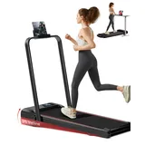 LONTEK Laufband für Zuhause klappbar 12km/h, Laufband mit Steigung für Zuhause mit Bürstenlosem Motor, Walking Pad mit Steigung max. Belastung 136 kg.