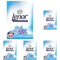 Lenor Trocknertücher Aprilfrisch - 34 Tücher (Packung mit 5)