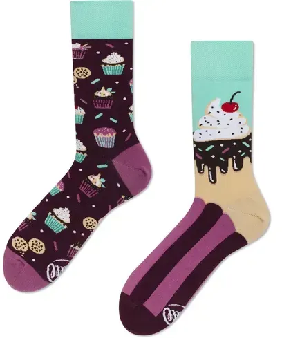 MANY MORNINGS Unisex Socken Cup Cake - Cup Cake - 39-42