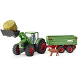 Schleich Farm World Traktor mit Anhänger 42379