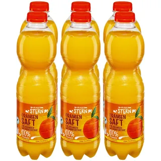Fruchtstern Orangensaft 1 Liter, 6er Pack