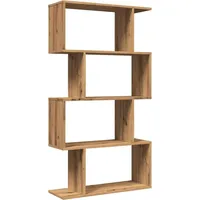 vidaXL Bücherregal 4 Böden 70 x 24 x 129 cm Braun