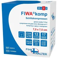 Fink & Walter GmbH Schlitzkompressen steril 7.5x7.5cm 12-fach