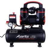 Druckluft Kompressor 8L ÖLFREIER Auarita Zwei Kolben Kupferwicklung 900W
