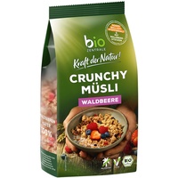 biozentrale Müsli Crunchy Waldbeere | 375 g Bio Müsli | Ideal fürs Frühstück und den Müslibecher 2 go | Alternative zum Müsliriegel