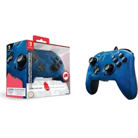 PDP Faceoff Deluxe + Audio Controller Blau Nintendo Switch