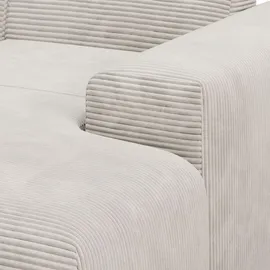 Juskys Sofa in L-Form Vals rechts Beige