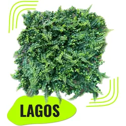 GeckoWall "LAGOS" | Premium Dschungel Farn Pflanzenwand  | Gastronomie Wandverkleidung | Kunstpflanzen Wandmontage |Regenwald Wandpaneele künstlich
