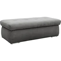 DOMO collection Hocker NMoric mit Stauraumfach 136 x 43 x 64 cm Grau