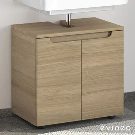 Evineo ineo5 Unterschrank B: 60 cm, 2 Türen, mit Griffmulde, ohne Waschtischanbindung, BE0313OA,
