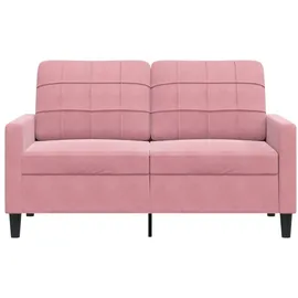 vidaXL 2-Sitzer-Sofa Rosa 120 cm Samt