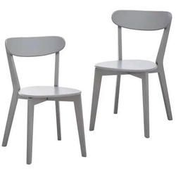 Stuhl-Set Lorca Grau Holz massiv