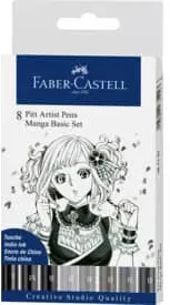 Preisvergleich Produktbild Tuschestift 8er-Etui FABER CASTELL 167107 Manga