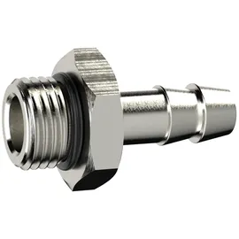 Riegler Einschraubschlauchtülle, O-Ring, G 3/8, Schlauch LW 8, MS vern.