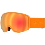 ATOMIC REVENT L HD Skibrille - Orange - Skibrillen mit kontrastreichen Farben - Hochwertig verspiegelte Snowboardbrille - Brille mit Live Fit Rahmen - Skibrille mit Doppelscheibe