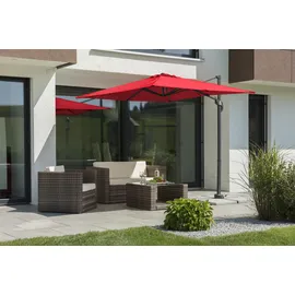 Schneider Rhodos Junior 230 x 230 cm rot inkl. Ständer und Schutzhülle