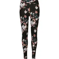 URBAN CLASSICS Leggings blacksoftflower XS