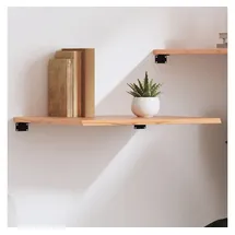 vidaXL Wandregal 60 x 50 x 2 cm Hellbraun