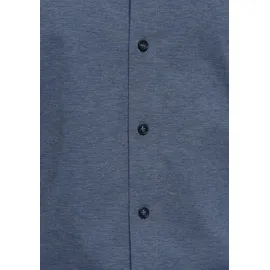 Olymp Businesshemd OLYMP Level Five body fit Jerseyshirt", Herren, Gr. 40, Normaler Arm, rauchblau, 92% Baumwolle, 8% Elasthan, Hemden,