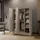 WFL GROUP Drehtürenschrank Mono 150 x 200 x 51 cm Beige