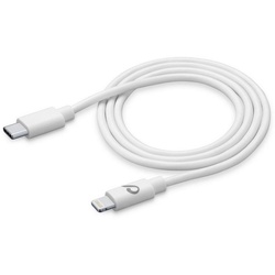 Cellularline Power Data Cable 0,6 m USB Typ-C / Lightning Lightningkabel, Lightning, USB Typ C, (60 cm) weiß