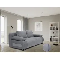 COLLECTION AB Schlafsofa Moritz, mit Bettfunktion und Bettkasten, grau (hellgrau)