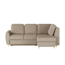 Smart Ecksofa ¦ braun ¦ Maße (cm): B: 233 H: 95 T: 160.0