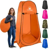 Wakeman Outdoors Pop-Up-Pod – Sichtschutz-Duschzelt, Ankleidezimmer oder tragbare Toilettenkabine mit Tragetasche für Camping, Strand oder Heckklappe (Orange)