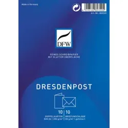 DFW Briefpapier Karte Dresden Post DRESDNER 800320 A6 10/10