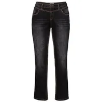 Sheego SHEEGO, Damen, Gr. 80, Langgrößen, schwarz (schwarz denim),