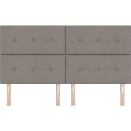 vidaXL Kopfteil mit Kopfteil Taupe 180 cm