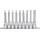 KS Tools 1/2" CHROMEplus Bit-Stecknuss-Satz Torx, lang, 9-tlg. T20-T60