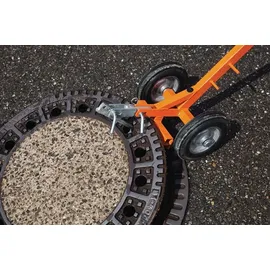 Nestlé Kanaldeckelheber L.980-1480mm fahrbar rot pulv.NESTLE
