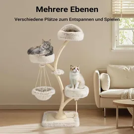 Wiltec Fudajo Kratzbaum 59 x 59 x 169 cm weiß